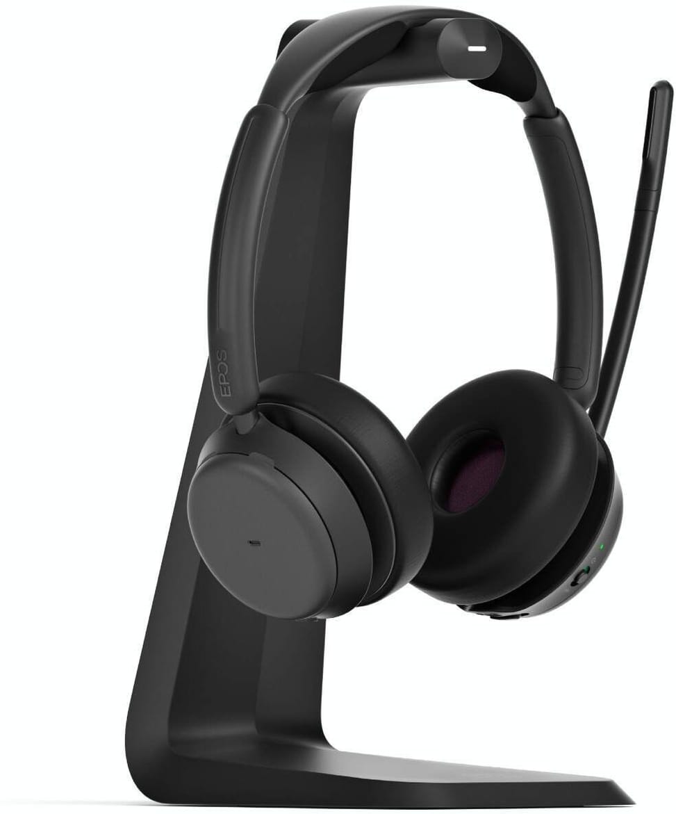 Micro-casque sans fil Bluetooth EPOS IMPACT 1061T ANC avec sa base de chargement à induction (1001171) — image 2