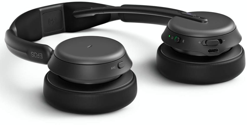 Micro-casque sans fil Bluetooth EPOS IMPACT 1061T ANC avec sa base de chargement à induction (1001171) — image 7