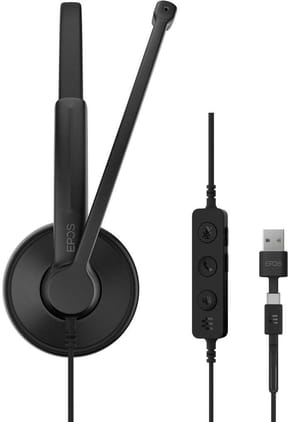 Micro-casque filaire Epos Impact 100 MS Stéréo USB-C et USB-A (1001421) — image 2