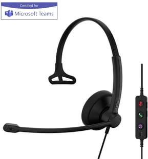 Micro-casque filaire Epos Impact 100 MS monaural USB-C et USB-A (1001419)