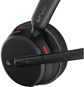 Micro-casque sans fil Bluetooth Epos Impact 500 MS UC ANC WL USB-C avec un adaptateur USB-A (1001490)