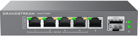 Switch non administré Grandstream GWN7700MP 5 Ports Gigabit PoE / 1 port SFP+