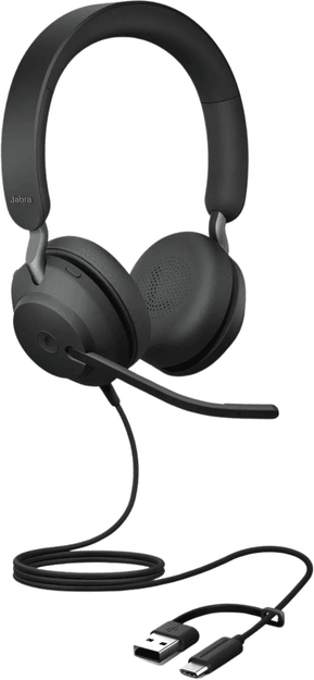 Micro-casque Jabra Evolve2 40 SE version Stereo MS USB-C/A (24189-999-799)