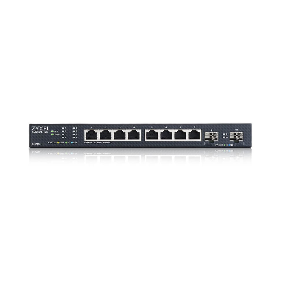 Switch Administrable Zyxel XMG1915-18EP - 8 ports Gigabit 2.5GbE avec 2 Uplink SFP+ / PoE++ (XMG1915-18EP-EU0101F)
