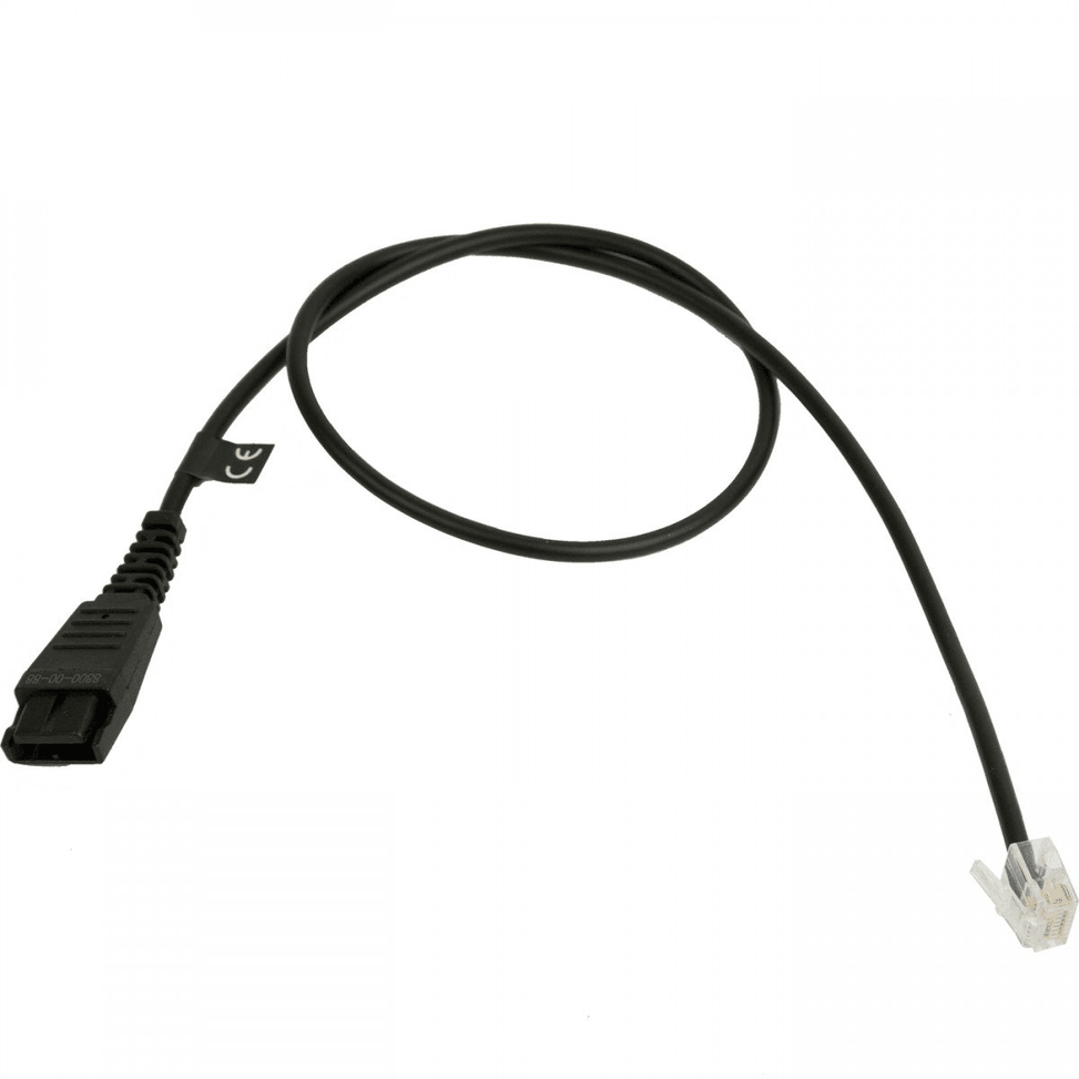 كابل Jabra LINK MOD RJ 45 QD مستقيم لـ Aastra 70 & 80 وInnovaphone IP230 (8800-00-88) — صورة 1