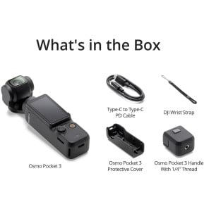 Caméra 4K stabilisée 3 axes DJI Camera Osmo Pocket 3 (CP.OS.00000301.01)