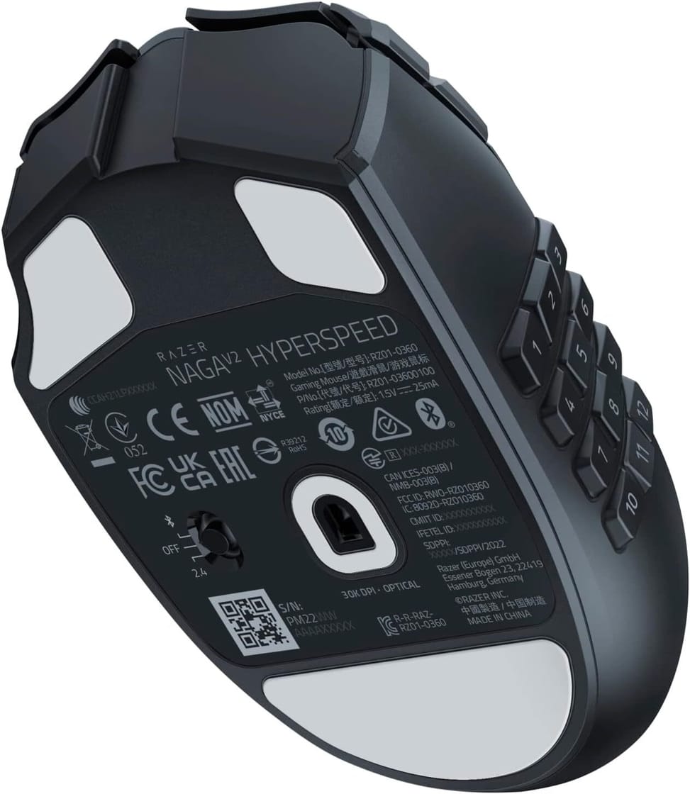 Souris sans fil Gaming Razer Naga V2 Hyperspeed (RZ01-03600100-R3G1) — image 6