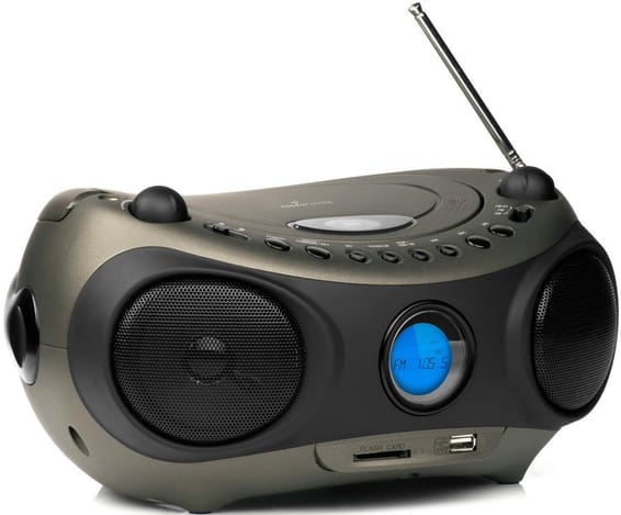 Lecteur CD MP3 Energy Sistem Music Box Z400 Noir (Radio FM et écran LCD rétro éclairé avec USB, Carte SD)