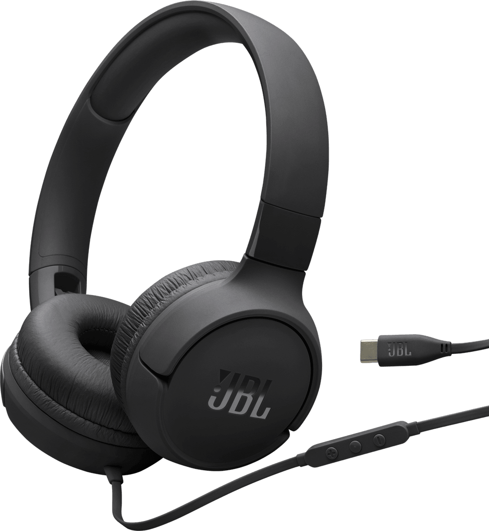 سماعة رأس سلكية JBL Tune 520C أسود - USB-C (1200130023255) — صورة 1