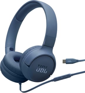 Casque filaire JBL Tune 520C Bleu - USB-C (1200130023279)
