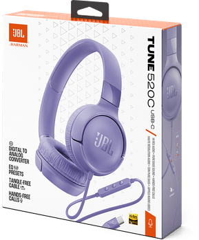 Casque filaire JBL Tune 520C Violet - USB-C (1200130023286) — image 6