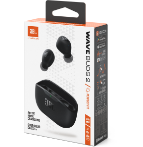 Écouteurs Bluetooth JBL Wave Buds 2 TWS Noir (1200130015373)