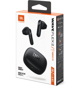 Écouteurs Bluetooth JBL Wave Flex 2 TWS Noir (1200130015137)