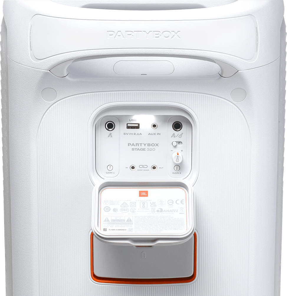 JBL Partybox Stage 320 Portable Bluetooth Speaker White (1200130018954) — image 14