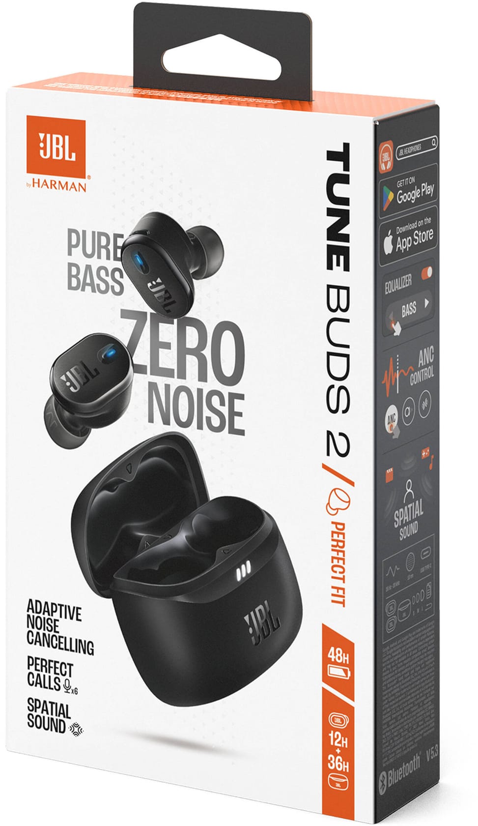 Écouteurs Bluetooth JBL Tune Buds 2 TWS Noir (1200130016356) — image 9