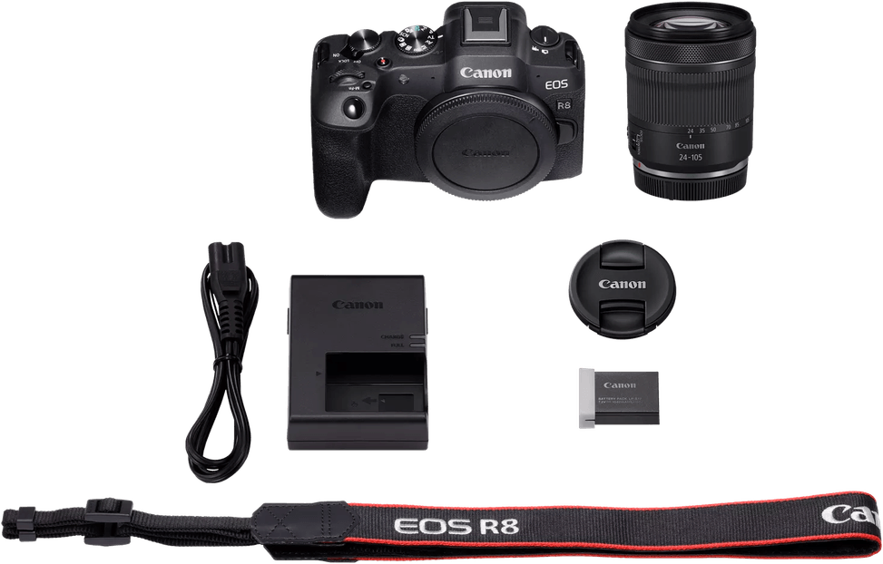 Appareil photo hybride Canon EOS R8 + Objectif RF24-105 F4-7.1 IS STM (5803C095) — image 3