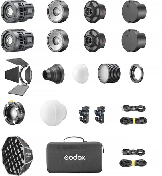 Kit de 2 lumières LED Godox RS60R 2K RGB monolight (6952344240434)