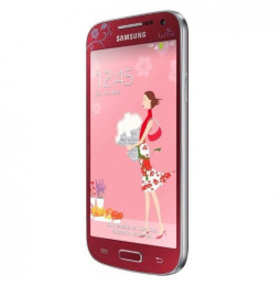 Smartphone SAMSUNG Galaxy S4 Mini - Fleur edition + Pack de 2 étuis orange & vert Offerts