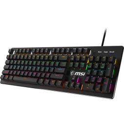 Clavier gaming rétroéclairé mécanique MSI FORGE GK300 BLUE - AZERTY