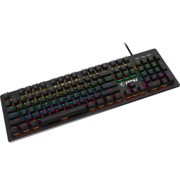 Clavier gaming rétroéclairé mécanique MSI FORGE GK300 BLUE - AZERTY