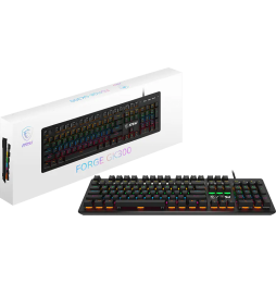 Clavier gaming rétroéclairé mécanique MSI FORGE GK300 BLUE - AZERTY