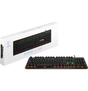 Clavier gaming rétroéclairé mécanique MSI FORGE GK300 BLUE - AZERTY