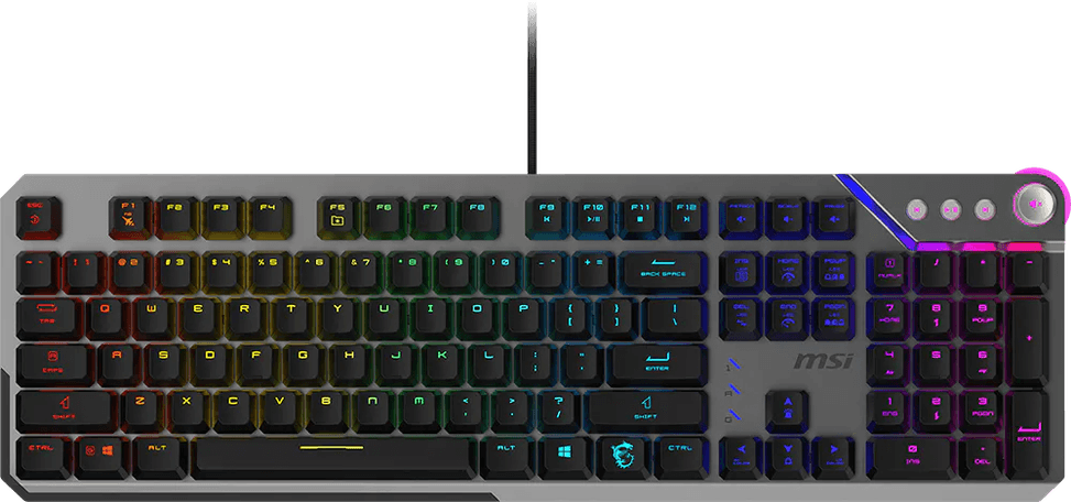 MSI STRIKE 600 SILENT Backlit Mechanical Gaming Keyboard - AZERTY — image 1
