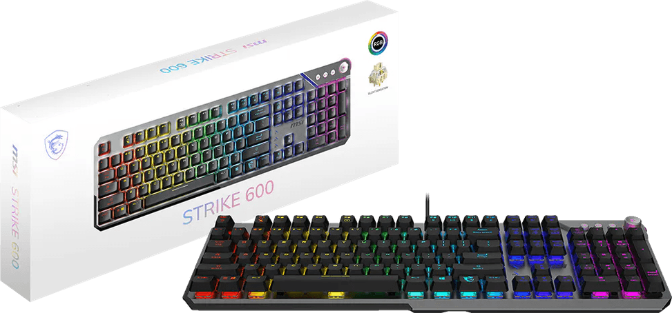 Clavier gaming rétroéclairé mécanique MSI STRIKE 600 SILENT - AZERTY — image 5