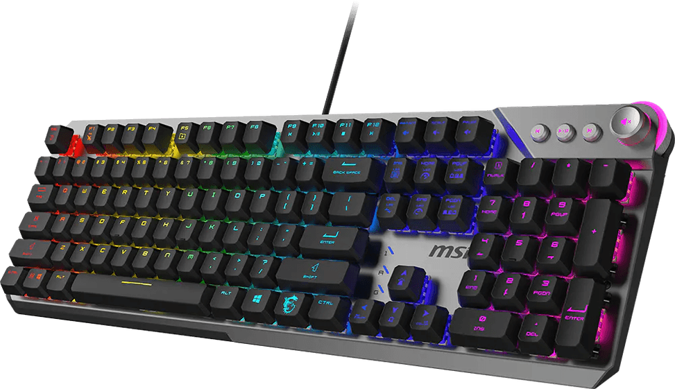 Clavier gaming rétroéclairé mécanique MSI STRIKE 600 SILENT - AZERTY — image 3