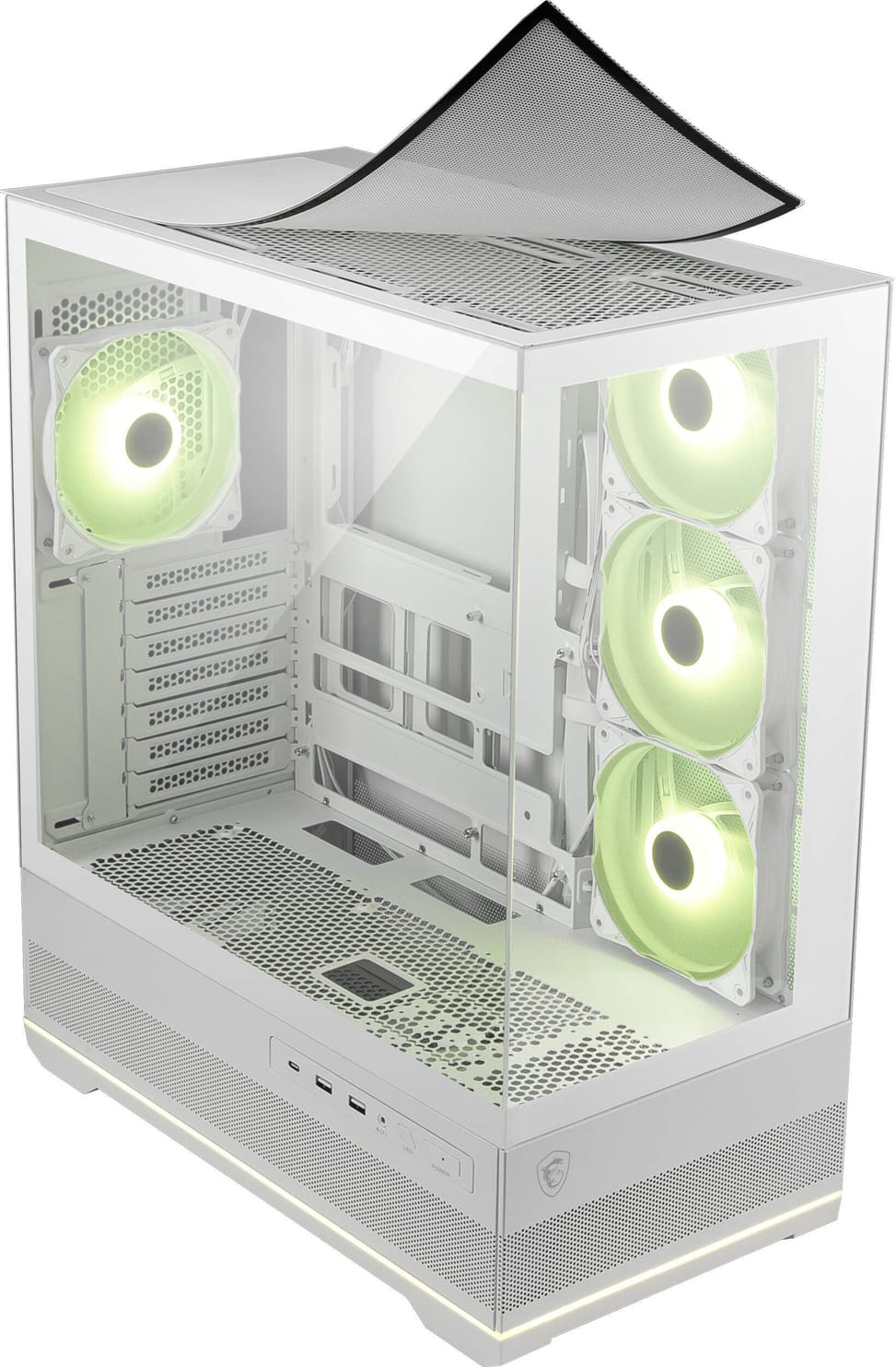 Boîtier PC Gaming MSI MAG PANO 110R Pz Blanc — image 4