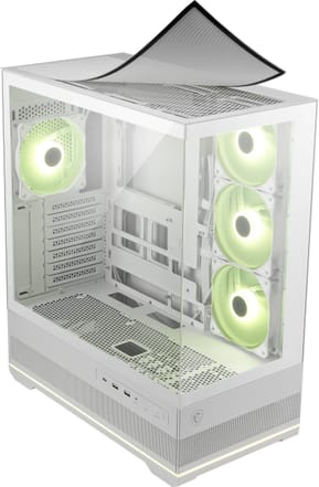 Boîtier PC Gaming MSI MAG PANO 110R Pz Blanc — image 4