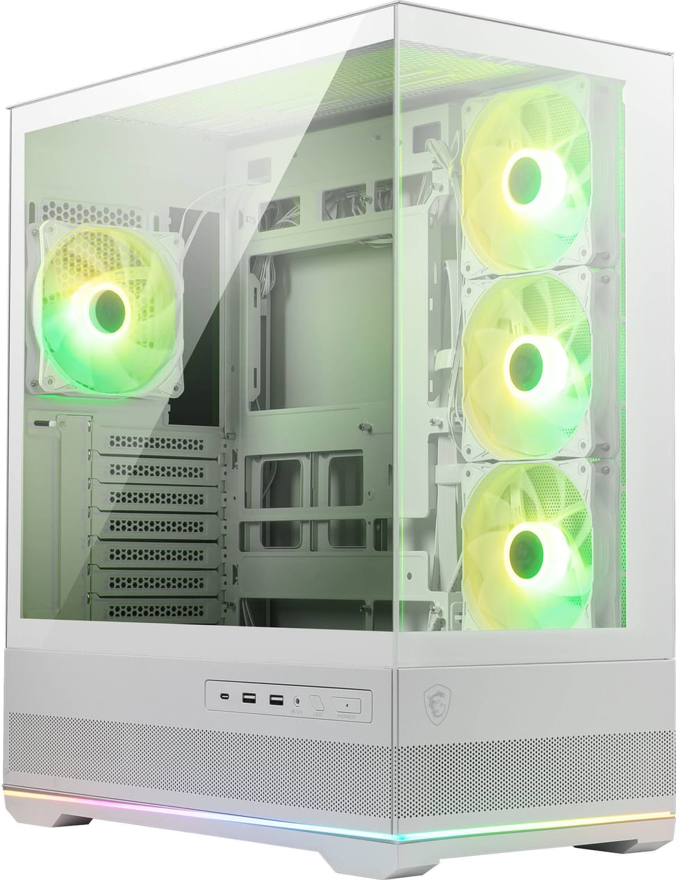 صندوق حاسوب للألعاب MSI MAG PANO 110R Pz أبيض — صورة 1