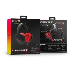 Casque Gaming Energy Sistem ESG 4 Surround 7.1 Rouge - USB