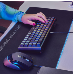 Clavier gaming rétroéclairé Energy Sistem ESG K4 Kompact RGB USB-C (AZERTY)