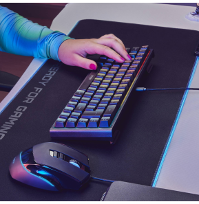 Clavier gaming rétroéclairé Energy Sistem ESG K4 Kompact RGB USB-C (AZERTY)