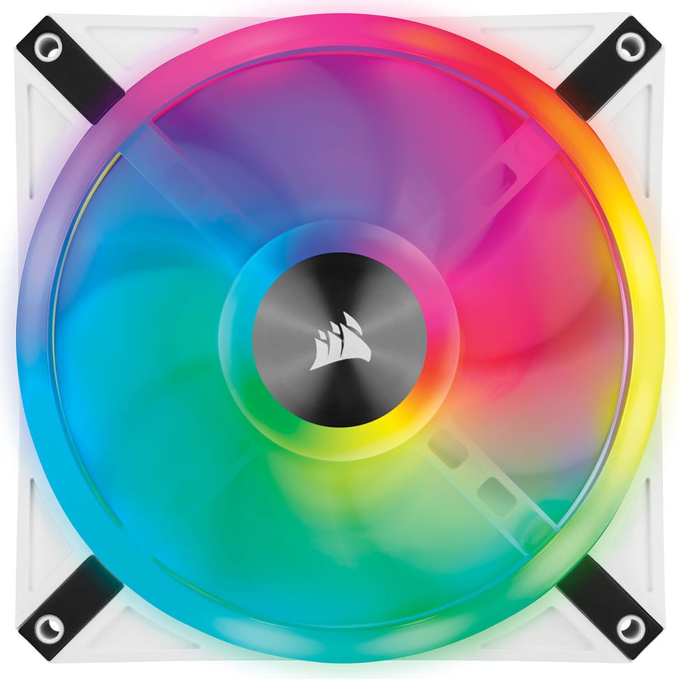 Lot de deux ventilateurs de Boitier Corsair QL140 RGB Blanc — image 5