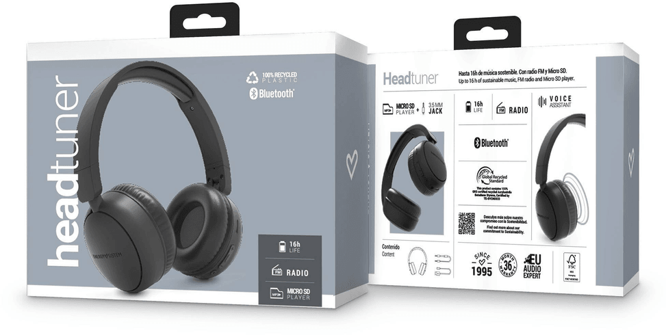 Casque Bluetooth Energy Sistem Head Tuner Graphite (8432426457618) — image 6