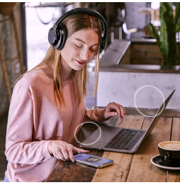 Casque Bluetooth Energy Sistem Silent ANC Noir (8432426458394)
