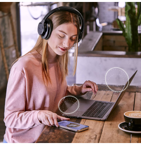 Casque Bluetooth Energy Sistem Silent ANC Noir (8432426458394)