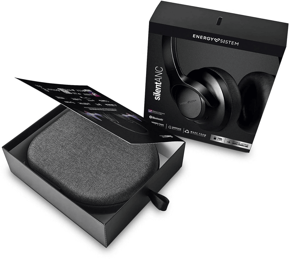 Casque Bluetooth Energy Sistem Silent ANC Noir (8432426458394) — image 4