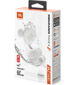 Écouteurs Bluetooth JBL Endurance Race 2 TWS Blanc (1200130014314)