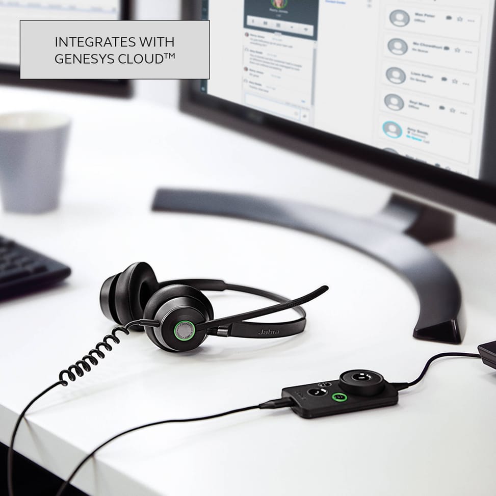 Micro-casque Jabra Engage 50 II UC Duo avec contrôleur USB-A détachable pour une mobilité facile (5099-299-2219) — image 12