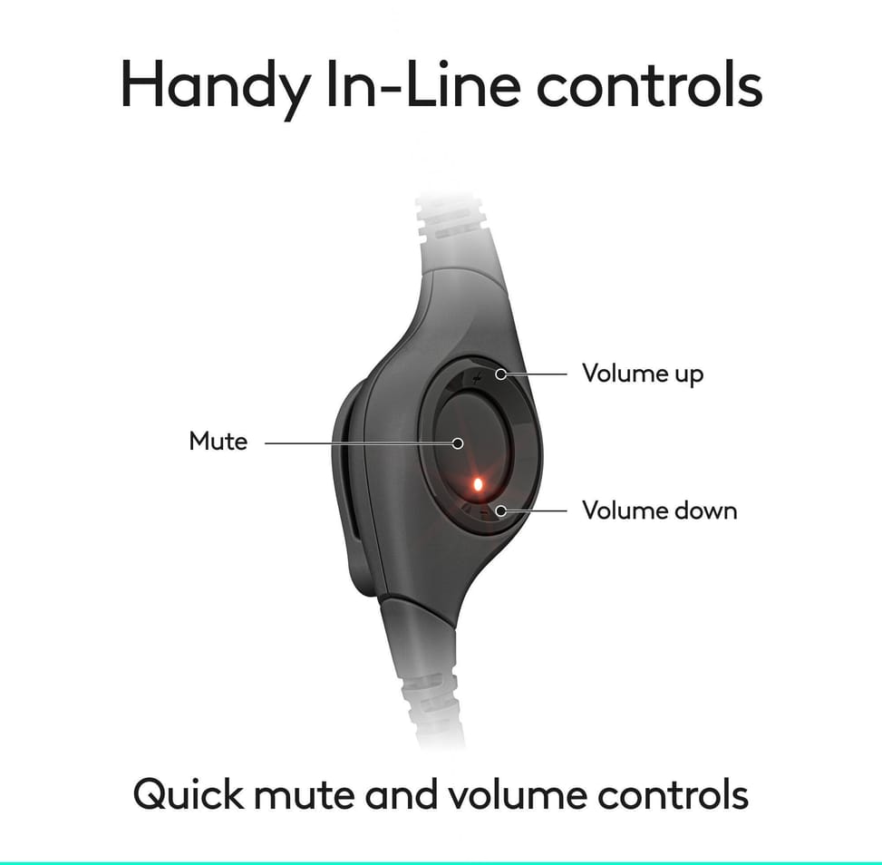 Logitech H390 Wired Headset - USB type-C (981-001576) — image 6