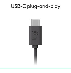 Micro-casque filaire Logitech H390 - USB type-C (981-001576)