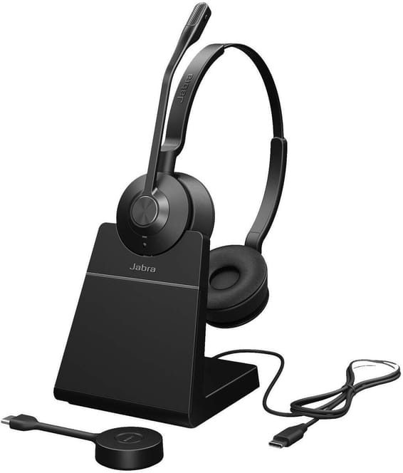 Micro-casque Jabra Engage 55 UC Stéréo USB-C - avec Base chargeur (9559-435-111)