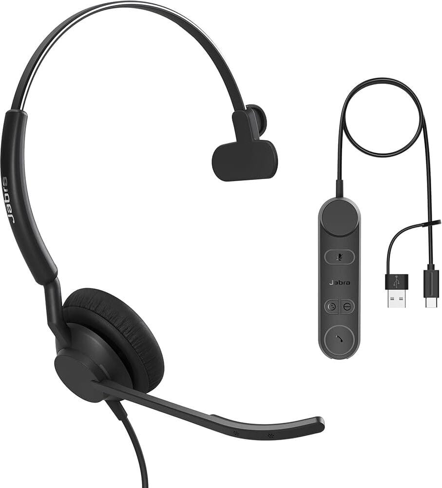 سماعة رأس بميكروفون Jabra Engage 50 II Mono UC مع محول USB C/A (5093-299-2269) — صورة 1