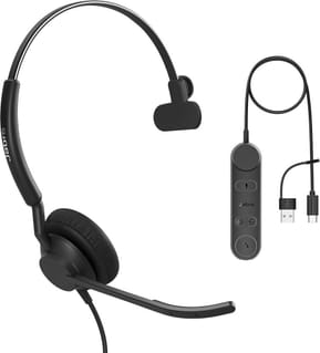 Micro-casque Jabra Engage 50 II Mono UC avec adaptateur USB C/A (5093-299-2269)