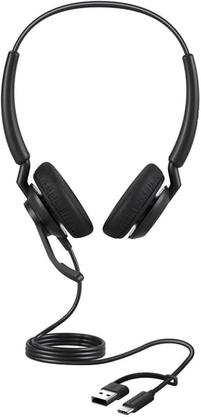 Micro-casque Jabra Engage 40 UC stereo avec adaptateur USB C/A (4099-419-269)