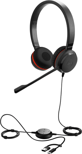 Micro-casque Jabra Evolve 30 II Stereo UC avec adaptateur USB C/A (5399-829-369)