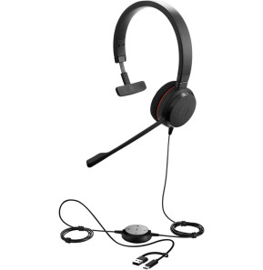 Micro-casque Jabra Evolve 20 Mono UC avec...